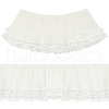 FINGERINSPIRE 5 yards Double Layer Polyester Pleated Lace Ribbon OCOR-FG0002-12B-1