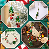   24Pcs 4 Colors Handmade Bumpy Glass Beads Strands LAMP-PH0001-33-6