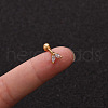 Brass Micro Pave Clear Cubic Zirconia Cartilage Earrings for Women WGD0011-22-1