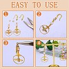 10 Pair Brass Micro Pave Clear Cubic Zirconia Earring Hooks ZIRC-SZ0005-02-4