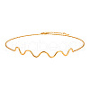 Wave Shaped 304 Stainless Steel Link Chain Necklaces for Women FS-WG2DD65-01-1