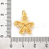 Brass Micro Pave Cubic Zirconia Pendants KK-U033-09G-01-3