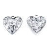 Non-Tarnish 304 Stainless Steel Pendant Rhinestone Settings STAS-N098-213P-1