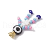 Baking Paint Glass Seed Beaded Human Pendants PALLOY-MZ00653-4