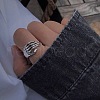 Alloy Adjustable Open Cuff Rings FS-WGDAB37-01-4