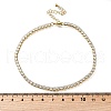 Brass Micro Pave Clear Cubic Zirconia Link Chain Bracelets for Women BJEW-S170-02G-B-5