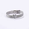 Unisex 304 Stainless Steel Watch Band Wristband Bracelets BJEW-L655-023P-2