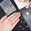 Unicraftale 100Pcs 201 Stainless Steel Tiny Cross Charms STAS-UN0054-09-4