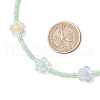 Acrylic & Glass Seed Beaded Flower Necklaces for Women NJEW-JN05291-02-3