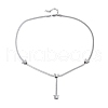 Non-Tarnish Ion Plating(IP) 304 Stainless Steel Snake Chain Necklaces NJEW-G081-13P-2