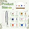 Kissitty DIY Flower and Butterfly Necklace Making Kit DIY-KS0001-34-12