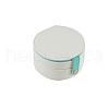 2 Layer Round PU Leather Jewelry Boxes with Mirror Inside PW-WG87377-02-1