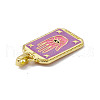 Alloy Enamel Pendants X-ENAM-D042-01K-3