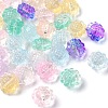 35Pcs Transparent Spray Painted Glass Beads GLAA-YW0001-70-2