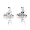 Alloy Rhinestone Pendants PALLOY-T090-54P-1