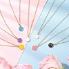 Alloy Enamel Smiling Face Pendant Necklaces NJEW-JN05259-1