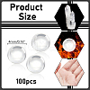  100Pcs Natural Quartz Sphere Beads G-NB0005-51A-3