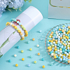 SOFPLATE 500Pcs Rubberized Style Imitated Silicone Acrylic Beads MACR-SP0001-07F-4