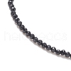 Natural Black Spinel Beaded Bracelets BJEW-JB09390-02-2