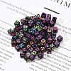 Craft Black Acrylic Beads MACR-YW0001-11-2