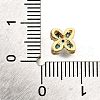 Brass Micro Pave Cubic Zirconia Beads KK-D356-03B-G-3