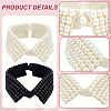 ANATTASOUL 2Pcs 2 Colors Detachable Cloth Lady's Collars DIY-AN0001-16-3