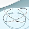 304 Stainless Steel Cuff Bangles BJEW-L682-033P-2