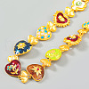 Alloy Enamel Link Necklaces FS-WGF424C-01-3