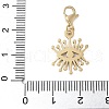 304 Stainless Steel Eye Pendant Decoration STAS-S165-22G-3