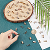 DICOSMETIC 100Pcs 2 Colors Zinc Alloy Slide Charms FIND-DC0004-96-3
