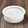 DIY Flat Round Candlestick Silicone Molds DIY-G094-02-2