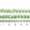 Electroplate Transparent Glass Beads Strands EGLA-A035-T6mm-A09-4