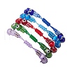 Lampwork Evil Eye Beads Braided Bead Bracelets for Men Women BJEW-MZ00160-5