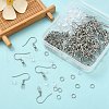 100Pcs 304 Stainless Steel French Hooks with Coil and Ball STAS-YW0001-59-5