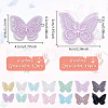  28Pcs 14 Styles Organza Lace Embroidery Costume Accessories DIY-NB0012-80-2