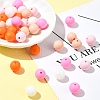 35Pcs Food Grade Eco-Friendly Silicone Focal Beads SIL-FS0001-22B-8