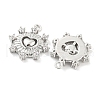 Brass Micro Pave Cubic Zirconia Charms KK-E090-32P-2