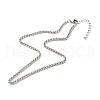 Tarnish Resistant 304 Stainless Steel Wheat Chains Necklace NJEW-JN03591-3