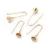 Brass Earring Hooks KK-I655-10G-1