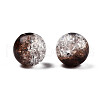 Transparent Crackle Acrylic Beads CACR-N002-26-4