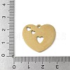 304 Stainless Steel Filigree Pendants STAS-E501-07G-3