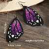 Bohemian Style Handmade Glass Seed Beads Butterfly Wing Dangle Earrings BA4047-2-2