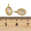 304 Stainless Steel Micro Pave Cubic Zirconia Charms STAS-K302-01E-G-3