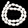 Electroplated Shell Pearl Beads Strands PEAR-R001-01-3