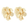 Brass Stud Earring Findings KK-Z099-05G-04-1