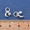 Fine Silver Moon Star Charms STER-D302-02S-3