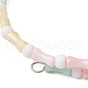 3Pcs Synthetic Turquoise  Beads Stretch Bracelets for Women BJEW-JB11945-5