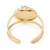 Natural Gemstone Sun Open Cuff Ring STAS-E125-04G-4