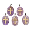 Natural Amethyst Pendants G-S392-01E-1