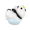 Opaque Panda Resin Cabochons CRES-P037-02E-2
